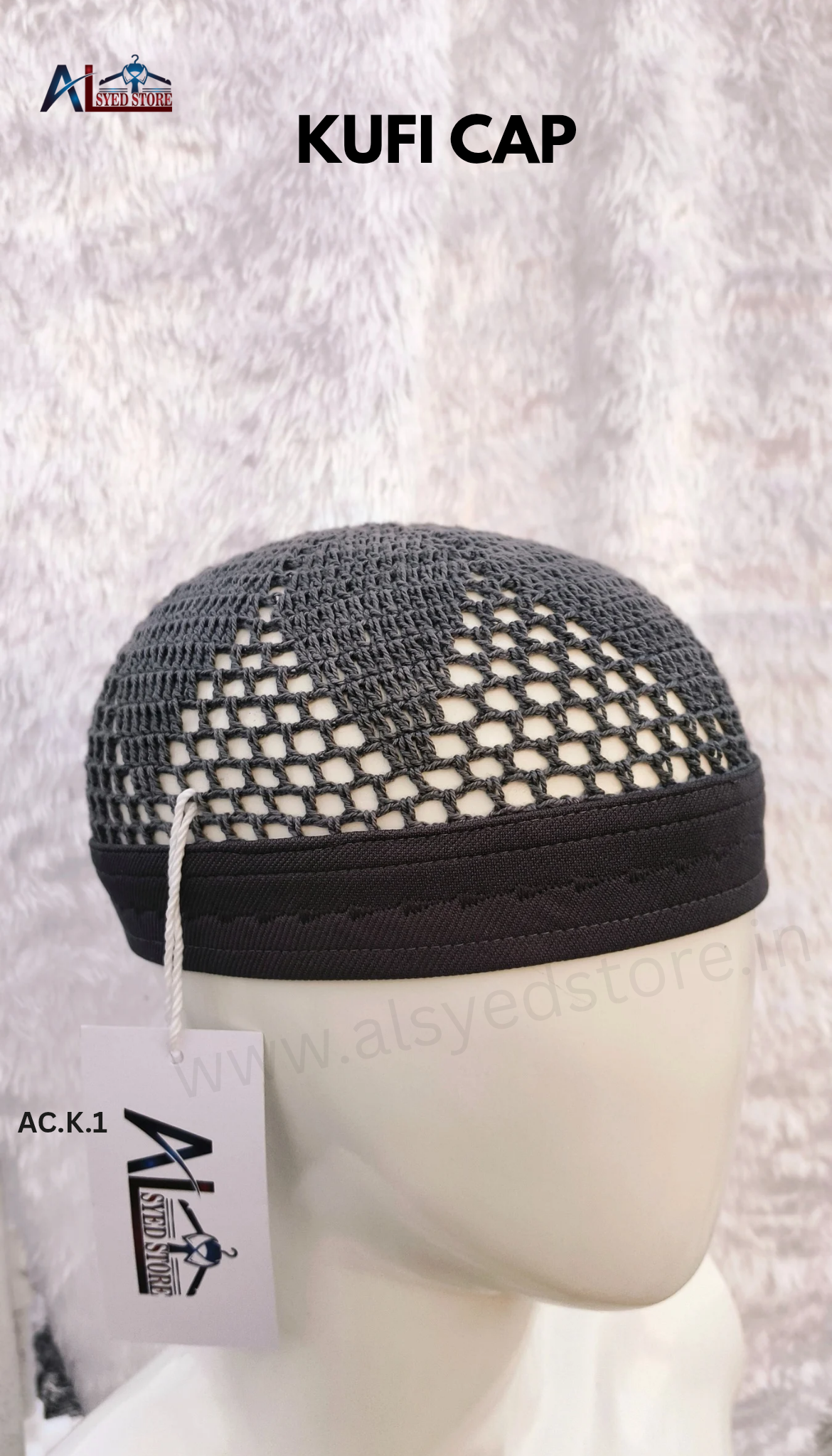 KUFI CAP GREY