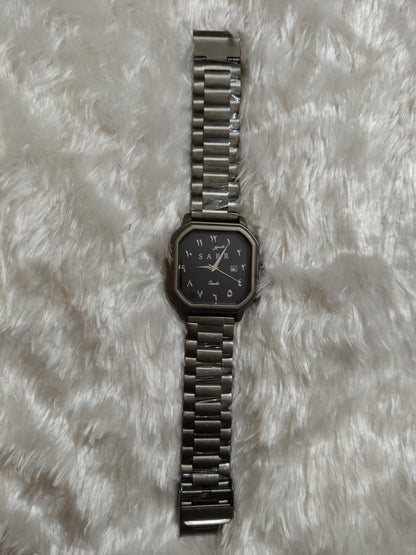 BLACK KUFI CAP/ ONE MILLION ATTAR / SABR WATCH CAMBO