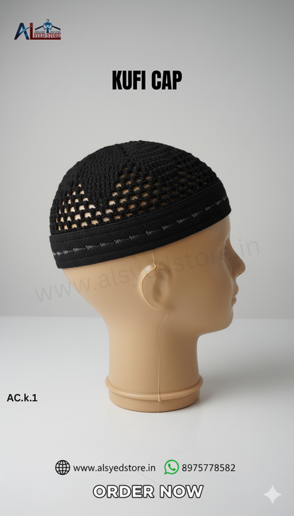KUFI CAP BLACK
