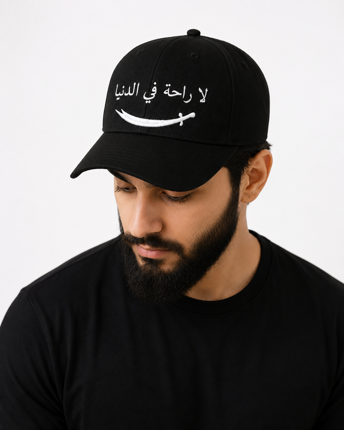 La Rahata Fid Dunya Embroidery Cap