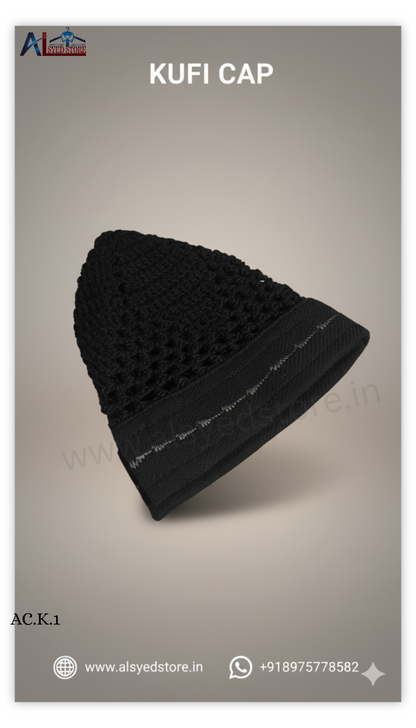 KUFI CAP BLACK
